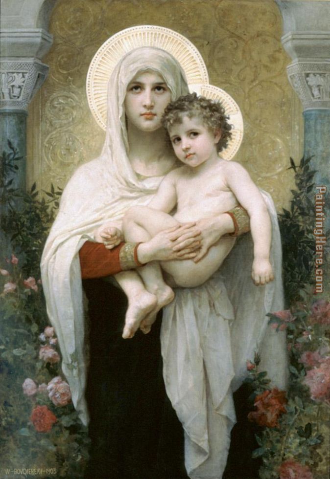 William Bouguereau The Madonna of the Roses